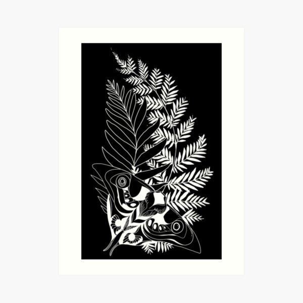 The Last of Us Part 2 Ellie's tattoo black and white | Art Board Print