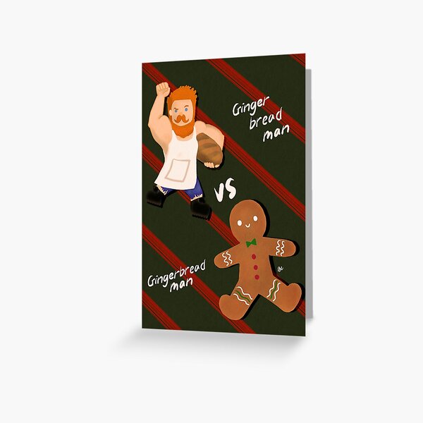 Gingerbread Man Greeting Card