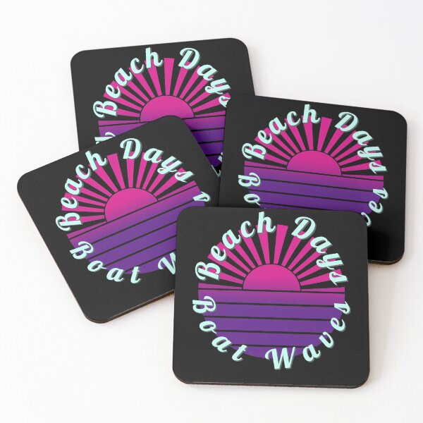 Item preview, Beach Days Boat Waves Purple Sunset designed and sold by Zurickdesigns.