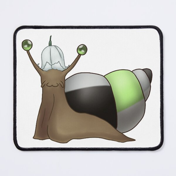 Item preview, Agender Pride Snail with Flower Hat designed and sold by PrideSnails.