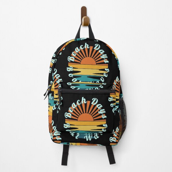 Item preview, Beach Days Boat Waves Retro Striped Sunset designed and sold by Zurickdesigns.