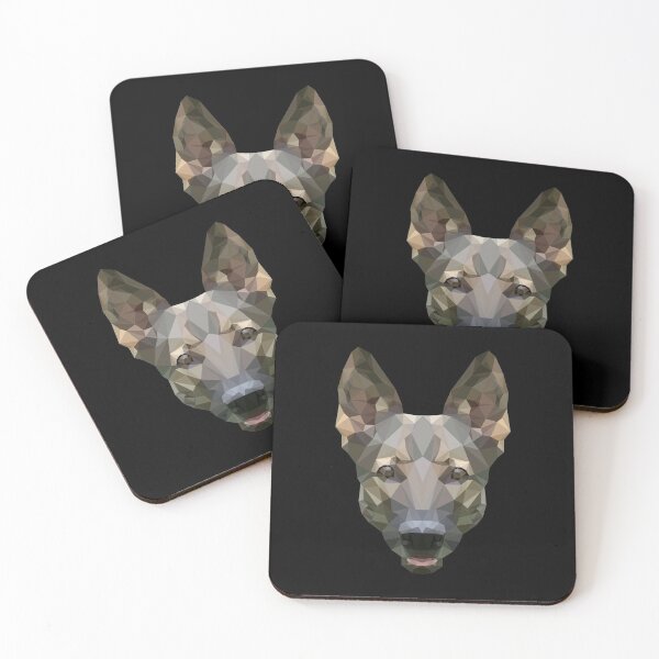 Item preview, Dog shepherd polygon designed and sold by webinatic.