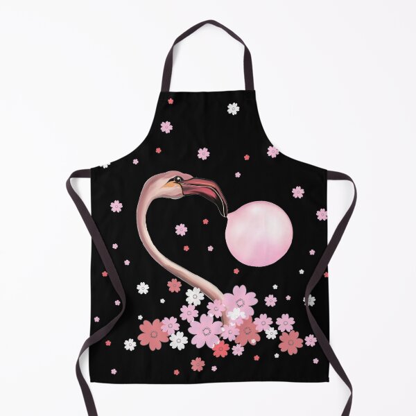 Item preview, Flamingo, pink flowers and big bubblegum designed and sold by Collagedream.