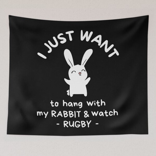 Item preview, I just want to hang with my rabbit and watch cricket designed and sold by TheGreenGoat.