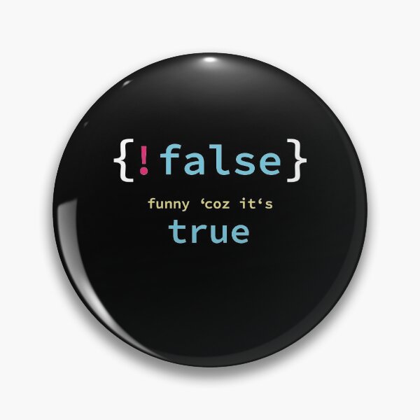 Item preview, Programmer Nerd False True designed and sold by webinatic.
