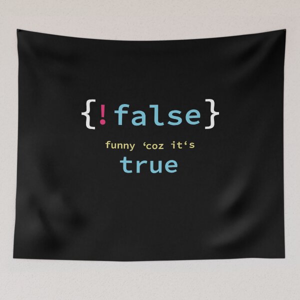 Item preview, Programmer Nerd False True designed and sold by webinatic.