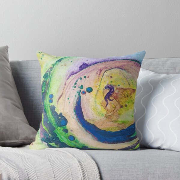 Item preview, Aangel, heaven, spilled paint, splashes, beautiful colors, blue sky, bubbles designed and sold by NessArtByEwa.