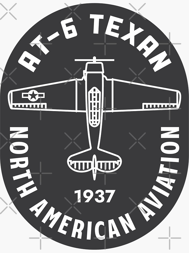 Thumbnail 3 of 3, Sticker, AT-6 Texan designed and sold by Aeronautdesign.
