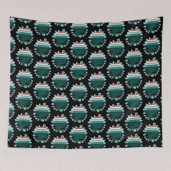 Item preview, Lake Days Boat Waves Retro Striped Sunset designed and sold by Zurickdesigns.