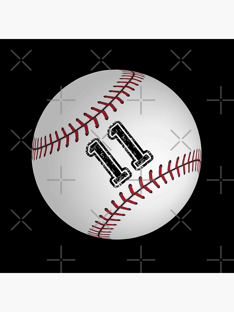 Baseball ball number 11, eleven | Poster