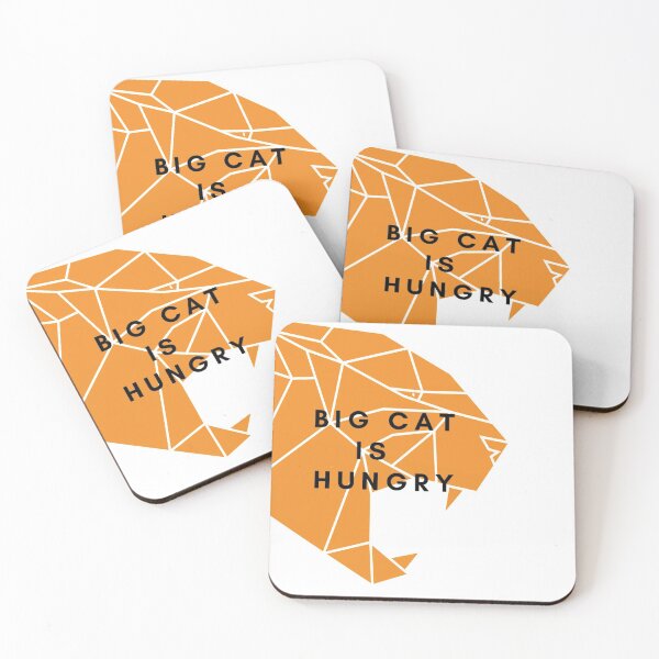 Item preview, Hungry big cat - orange designed and sold by Kinkalow.