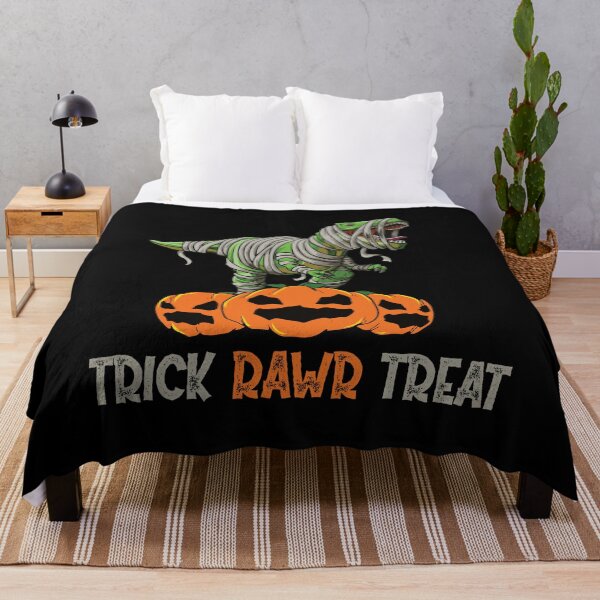 Item preview, Trick Rawr Treat Halloween: Dinosaur T Rex Mummy Pumpkin designed and sold by AG-World00.
