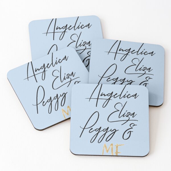 Item preview, angelica, eliza, peggy and me in gold    designed and sold by 12Posters12.