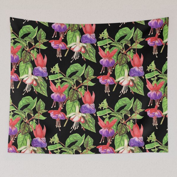 Item preview, Fuchsia flowers - botanical illustration designed and sold by chimakingthings.