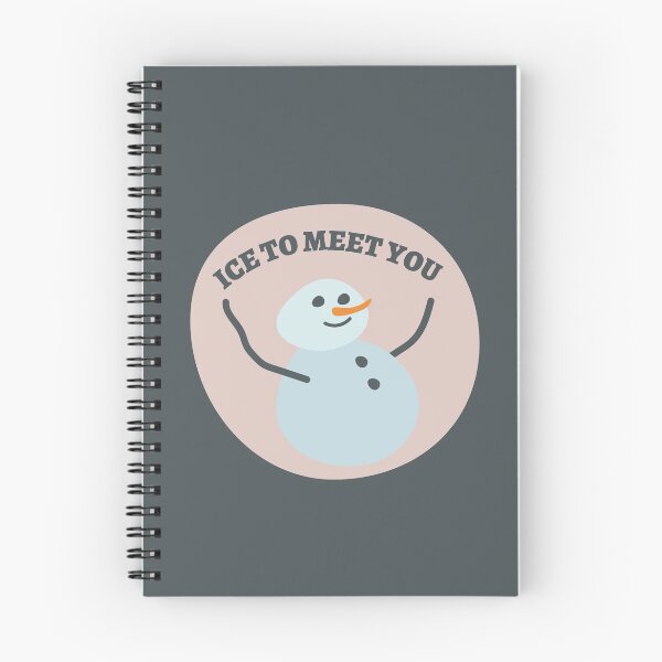 Item preview, Snowman Puns | Ice To Meet You | Merry Christmas Ideas designed and sold by Fluffy-Vectors.