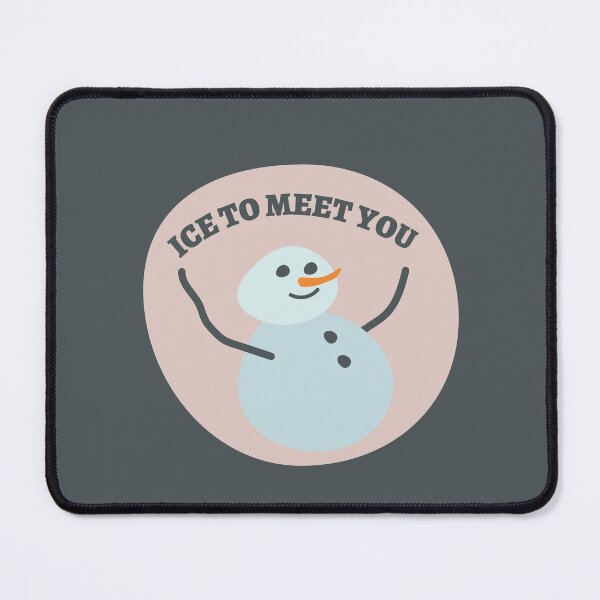 Item preview, Snowman Puns | Ice To Meet You | Merry Christmas Ideas designed and sold by Fluffy-Vectors.