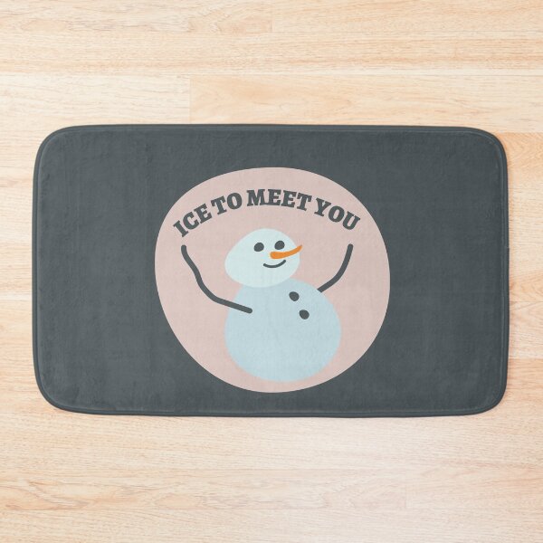 Item preview, Snowman Puns | Ice To Meet You | Merry Christmas Ideas designed and sold by Fluffy-Vectors.