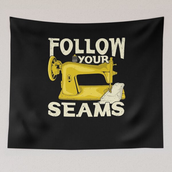Item preview, Follow Your Seams Sewing Machine Sewer Gift designed and sold by Marcid95.