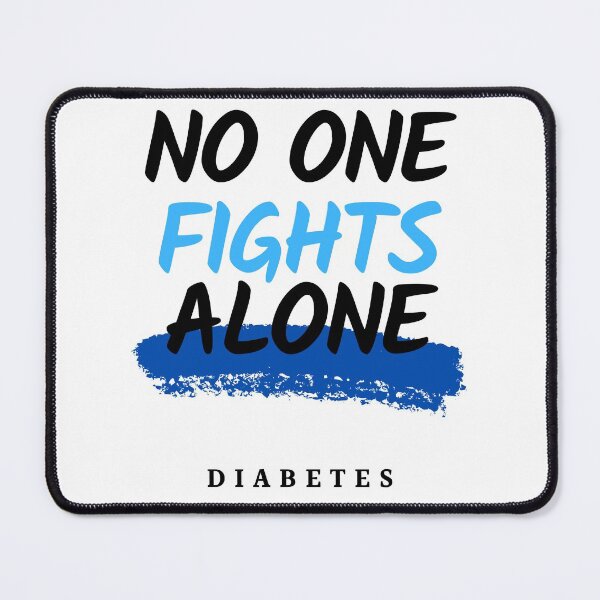 Item preview, Diabetes Awareness-No One Fights Alone designed and sold by Oreo2020 Creations.