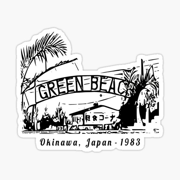 Green Beach Okinawa Japan 1983 Sticker