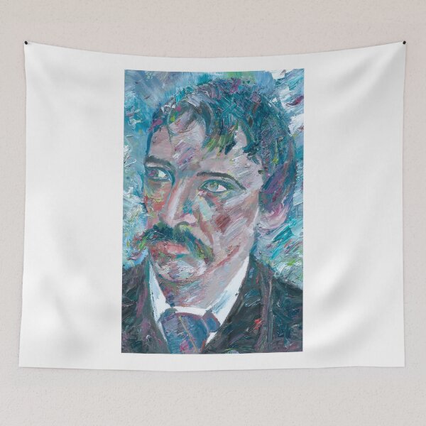 Item preview, ROBERT LOUIS STEVENSON oil portrait designed and sold by lautir.