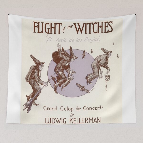 Item preview, Vintage Witch Poster Flight of the Witches  designed and sold by Bellathewilde.