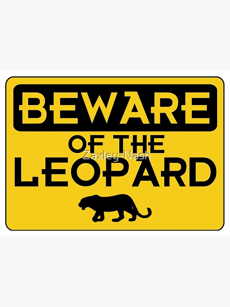 Thumbnail 2 of 2, Art Board Print, Beware of the Leopard designed and sold by Zaxley-Nash.