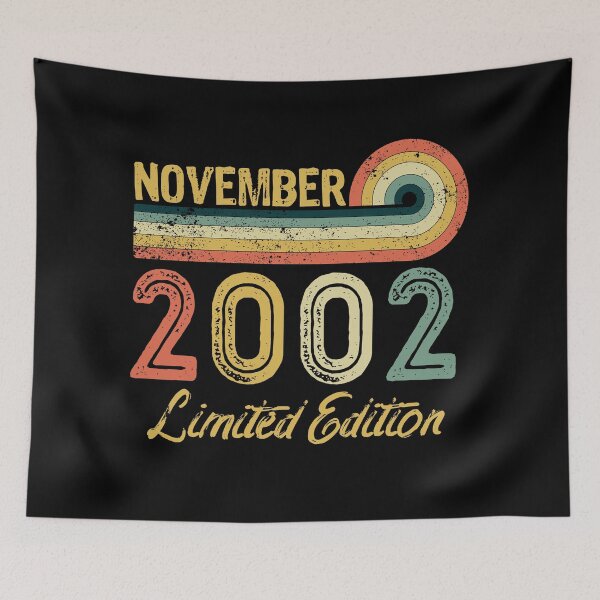 Item preview, Retro Vintage 19th Birthday - Born in November 2002 designed and sold by meedTee.