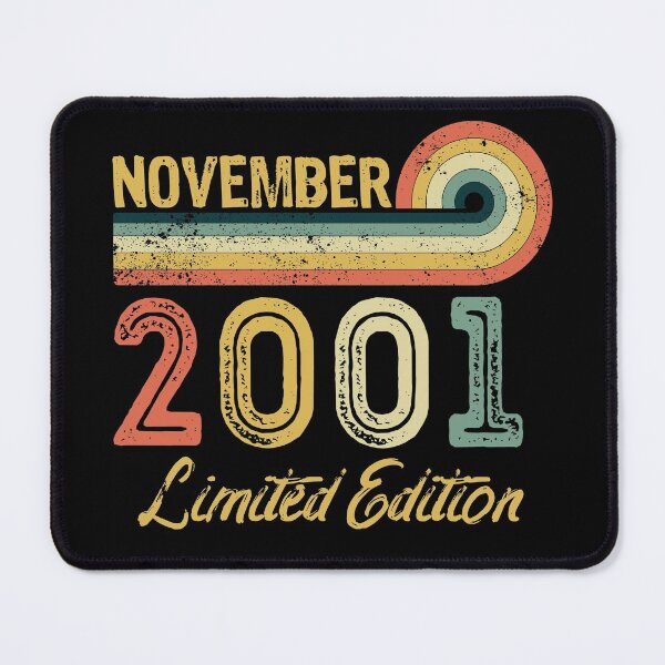 Item preview, Retro Vintage 20th Birthday - Born in November 2001 designed and sold by meedTee.