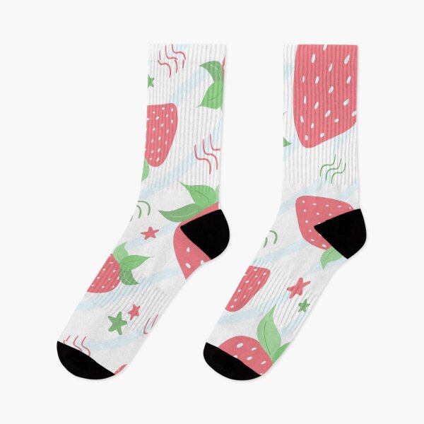 Item preview, Strawberry illustration seamless pattern doodle designed and sold by AnnySketches.