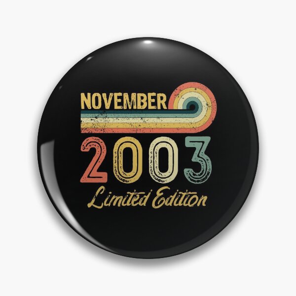 Item preview, Retro Vintage 18th Birthday - Born in November 2003 designed and sold by meedTee.