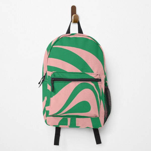 Item preview, New Groove Retro Swirl Abstract in Pink and Green designed and sold by kierkegaard.