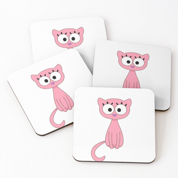Aperçu de l'œuvre Chat rose mignon créée et vendue par BWAYZ.
