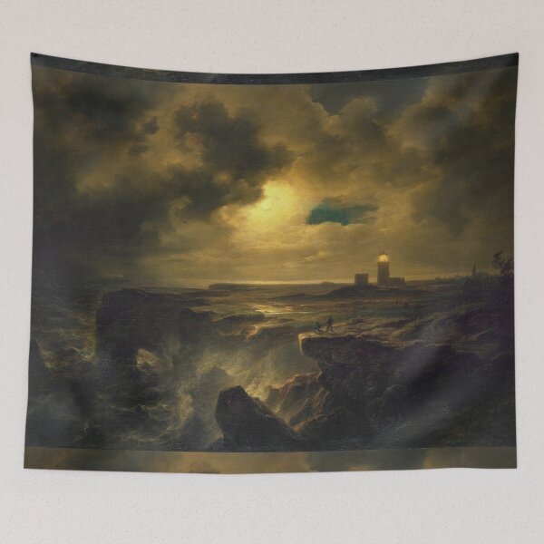 Item preview, Helgoland in Moonlight Helgoland im Mondlicht - Christian Morgenstern  designed and sold by Vintage Designs +.