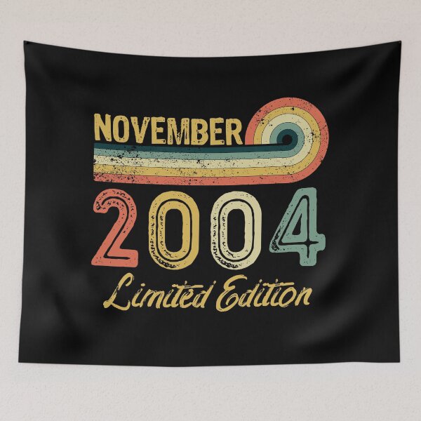 Item preview, Retro Vintage 17th Birthday - Born in November 2004 designed and sold by meedTee.