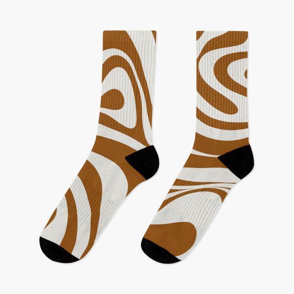 Item preview, New Groove Retro Swirl Abstract in Boho Brown and Putty designed and sold by kierkegaard.