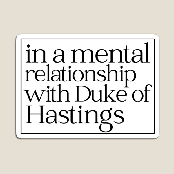 Aperçu de l'œuvre Dans une relation mentale avec le duc d'Hastings créée et vendue par PurpleAcademy.