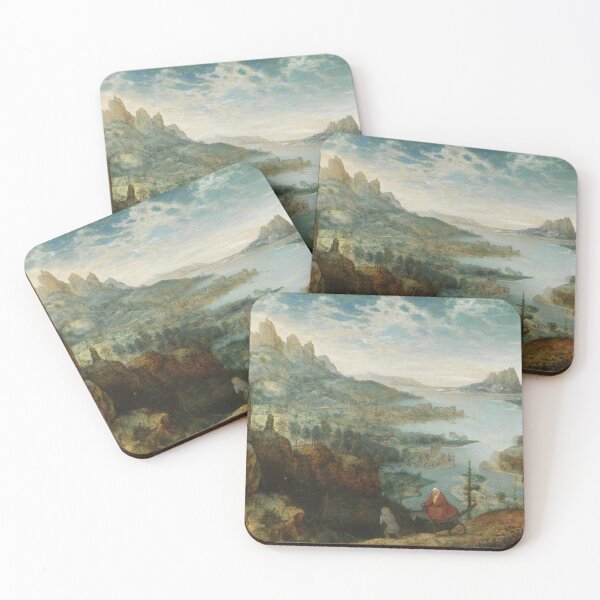 Item preview, Vintage painting of mountains designed and sold by Vintage Designs +.