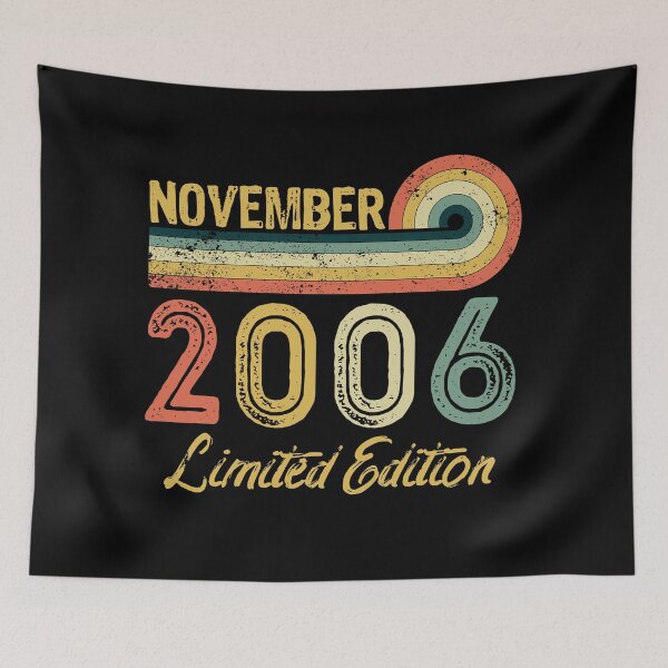 Item preview, Retro Vintage 15th Birthday - Born in November 2006 designed and sold by meedTee.