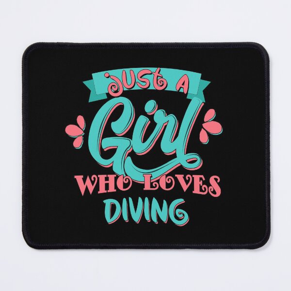 Item preview, Just A Girl Who Loves Diving Gift print designed and sold by theodoros20.