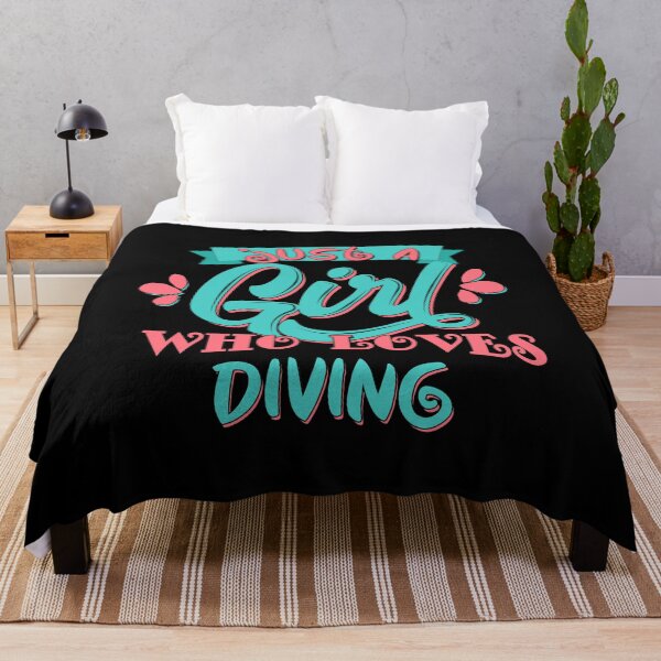 Item preview, Just A Girl Who Loves Diving Gift print designed and sold by theodoros20.