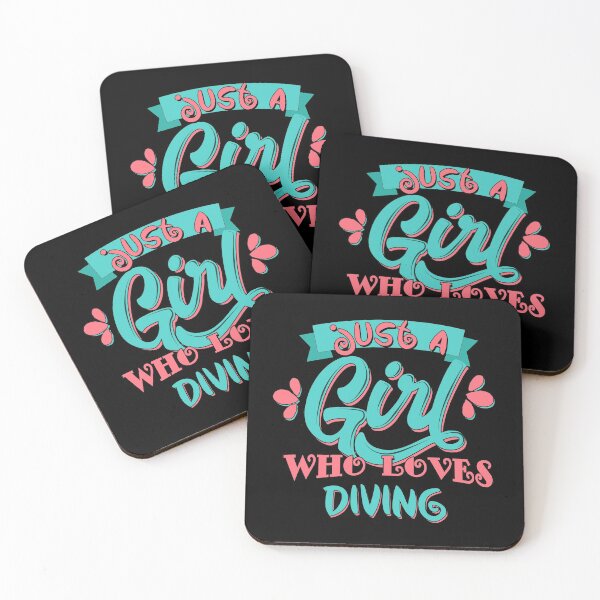 Item preview, Just A Girl Who Loves Diving Gift print designed and sold by theodoros20.