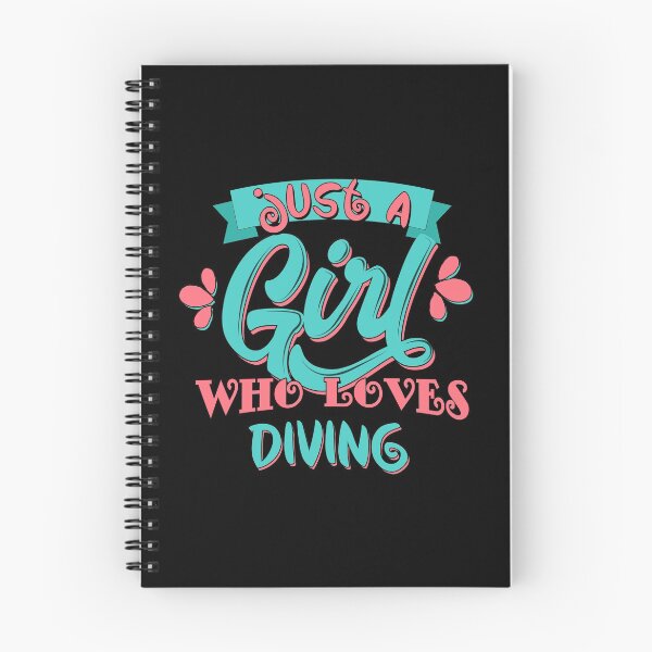 Item preview, Just A Girl Who Loves Diving Gift print designed and sold by theodoros20.