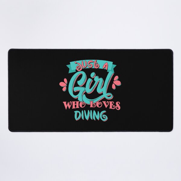 Item preview, Just A Girl Who Loves Diving Gift print designed and sold by theodoros20.