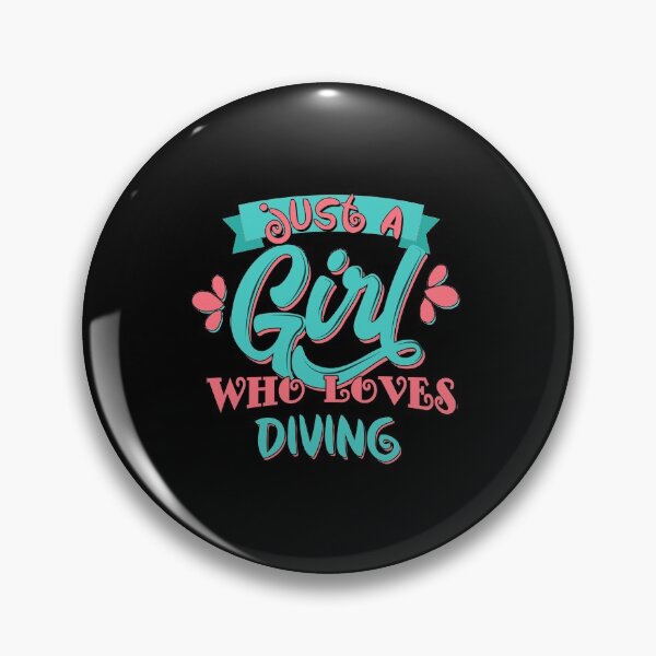 Item preview, Just A Girl Who Loves Diving Gift print designed and sold by theodoros20.