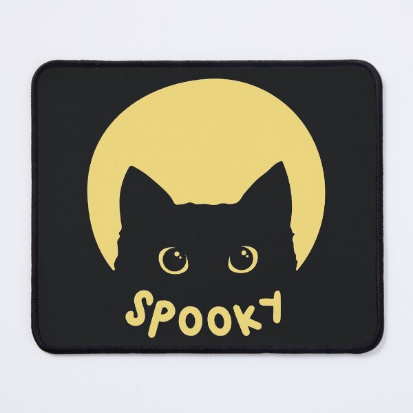 Item preview, Black cat, creepy (spooky). Moon. Funny Halloween motif designed and sold by AllkindofShirts.