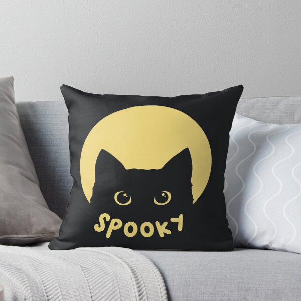 Item preview, Black cat, creepy (spooky). Moon. Funny Halloween motif designed and sold by AllkindofShirts.