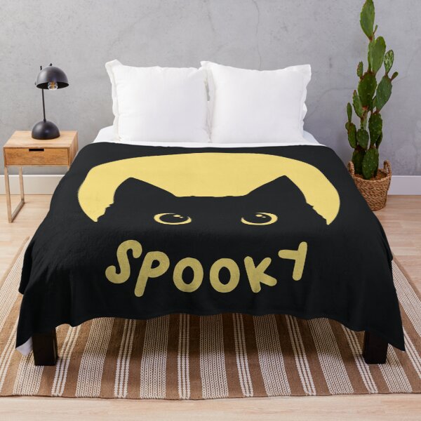 Item preview, Black cat, creepy (spooky). Moon. Funny Halloween motif designed and sold by AllkindofShirts.