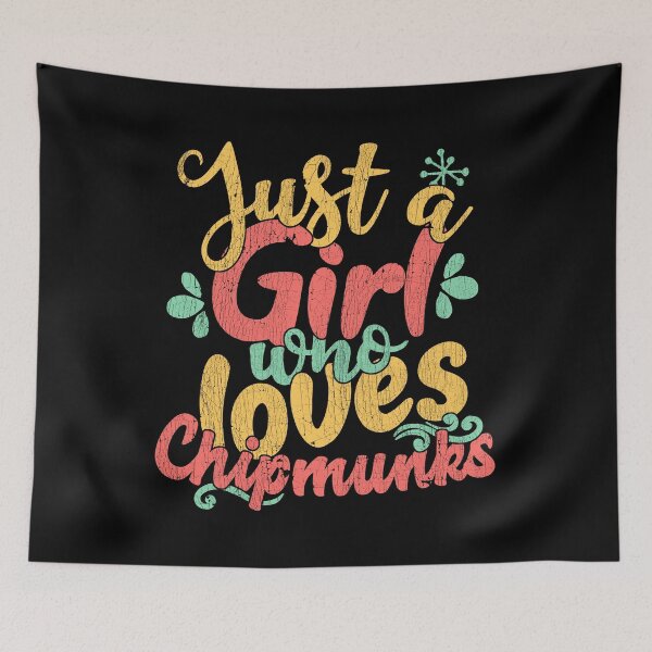 Item preview, Just A Girl Who Loves Chipmunks Gift print designed and sold by theodoros20.