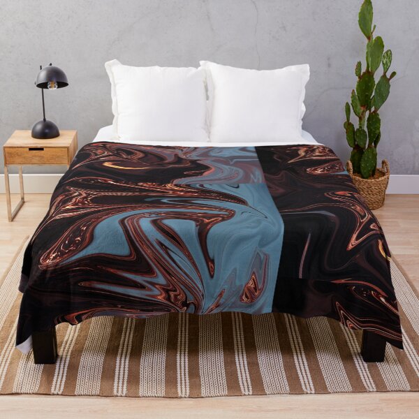 Item preview, A Fight Between Black Red And Blue Fluid Marble Colorful Holographic Abstract Design Present For Artist Friend designed and sold by Aymanclothings.